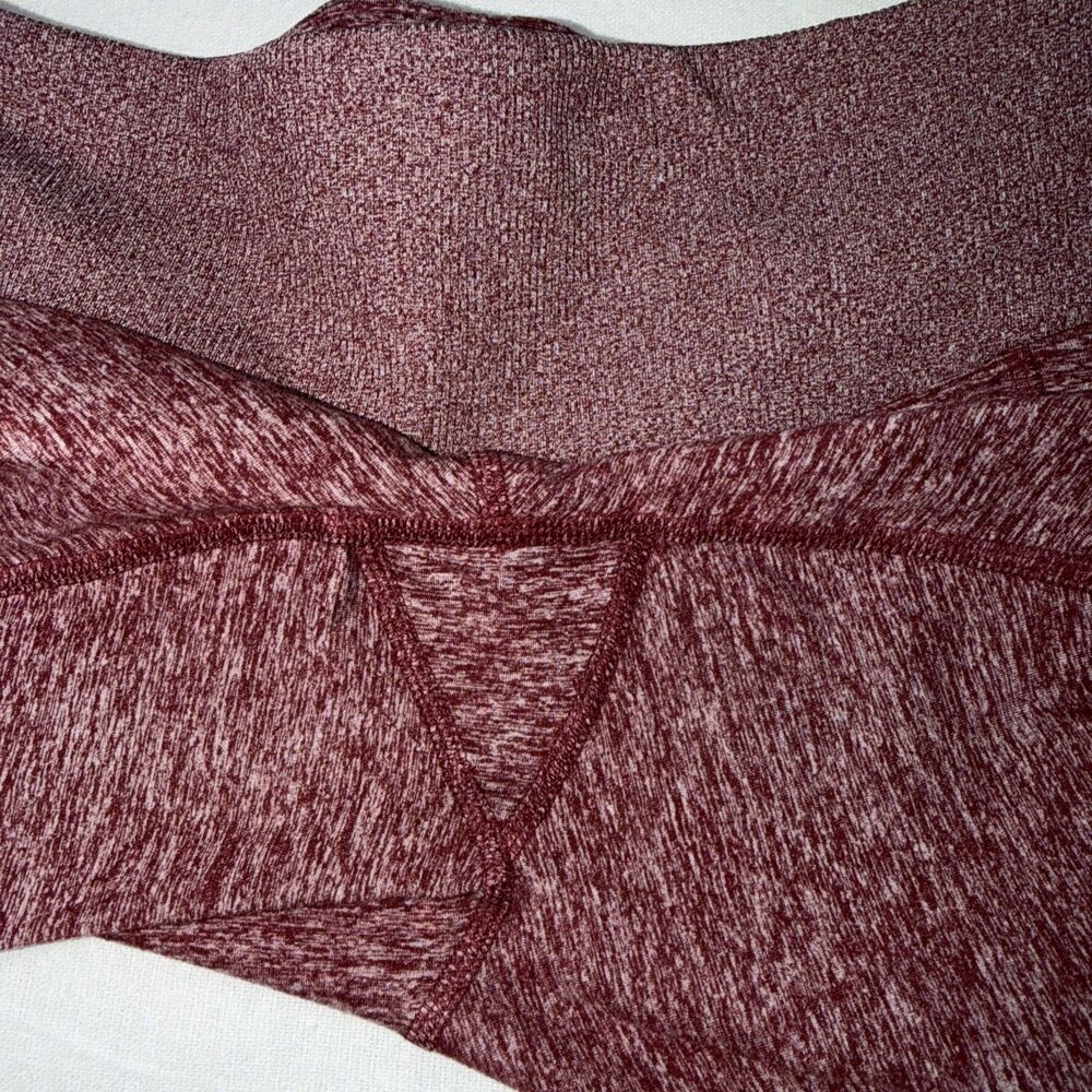 Pink Victoria's Secret Cozy Leggings High Rise Womens Medium Burgandi - Picture 10 of 11